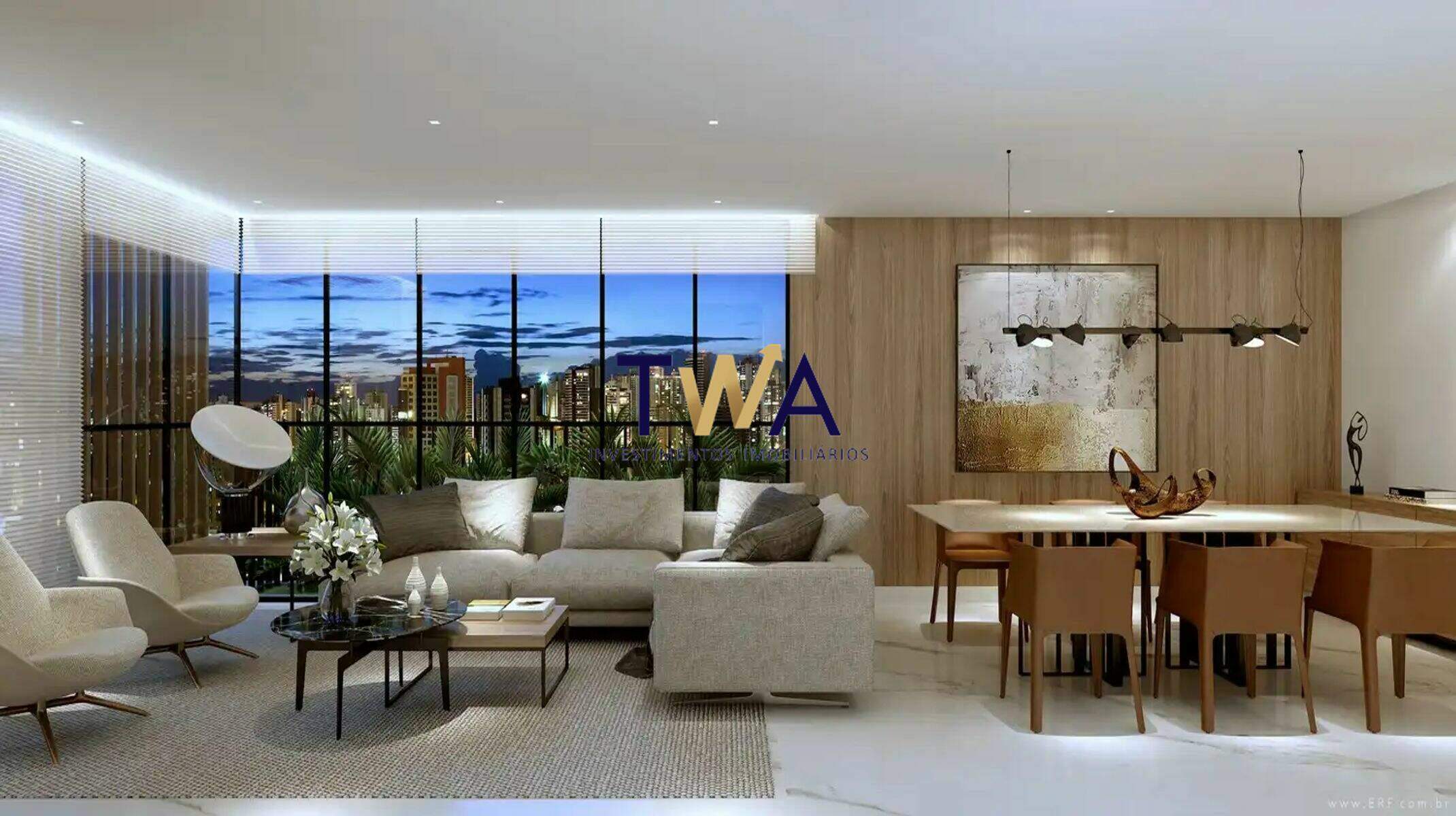 Apartamento, Legato, Lourdes, à venda, TWA Investimentos. : Estar e jantar