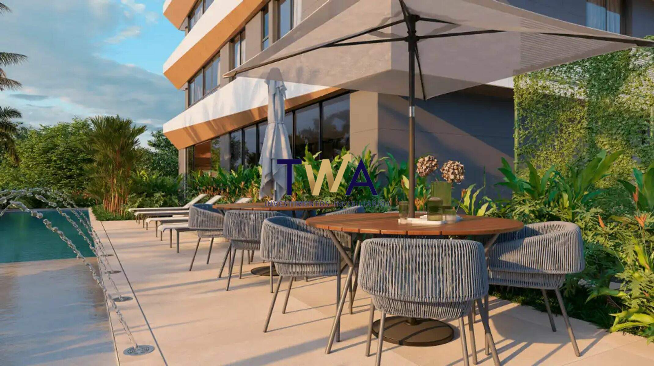 Apartamento, Iconic, Santo Agostinho, à venda, TWA Investimentos. : Piscina com deck