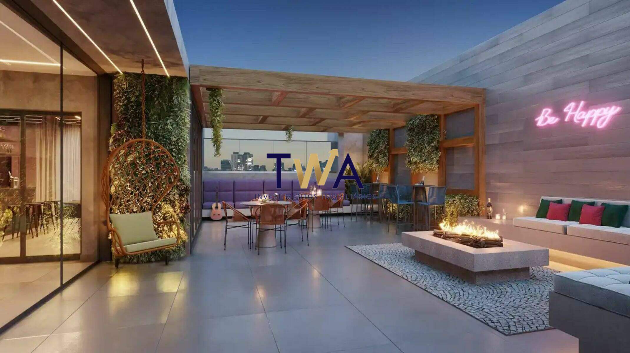 Apartamento, Aldea Bias Fortes, Lourdes, à venda, TWA Investimentos. : Lazer no rooftop