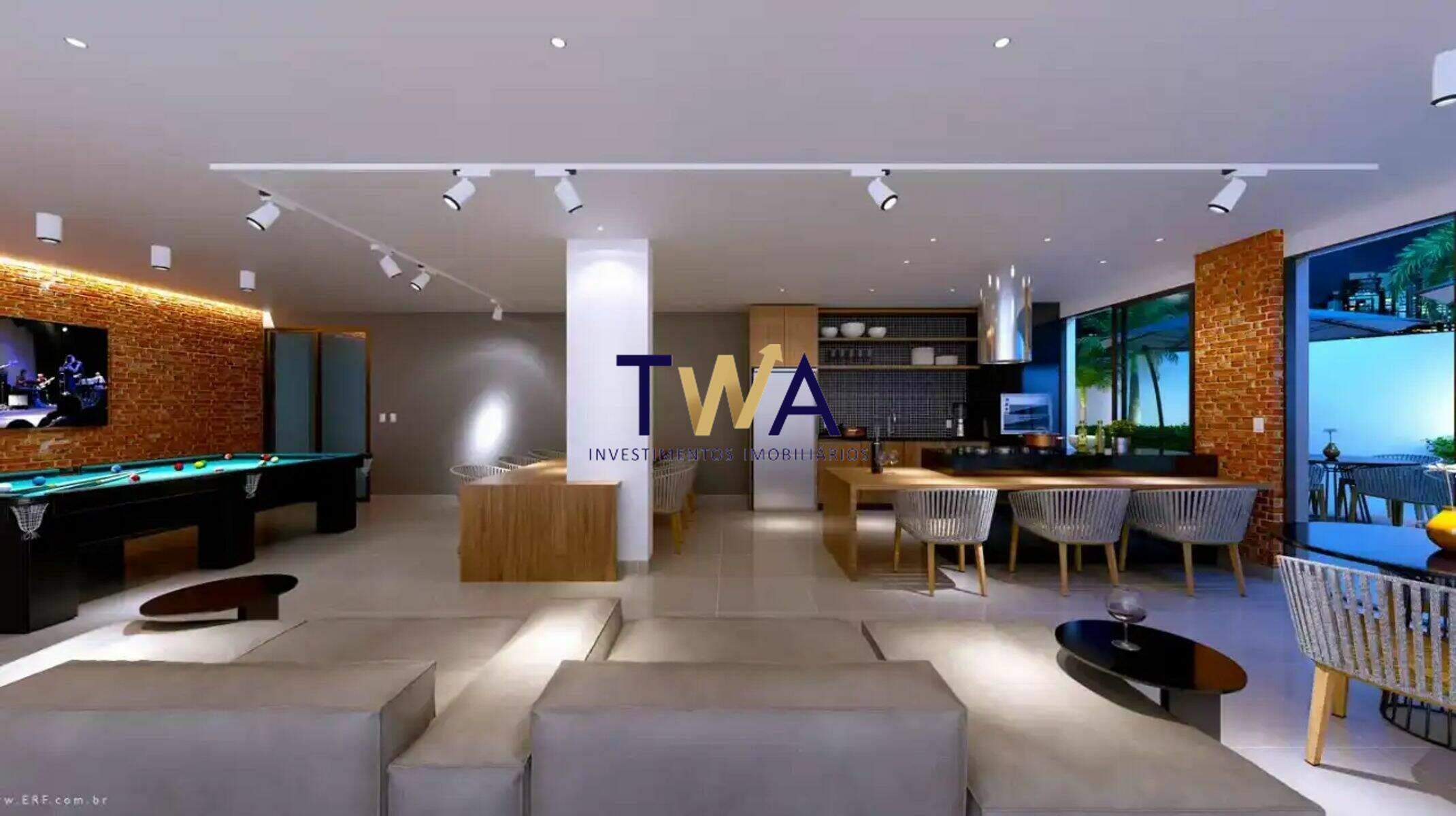 Apartamento, Le Père Residence, Sion, à venda, TWA Investimentos. : Espaço gourmet com sinuca