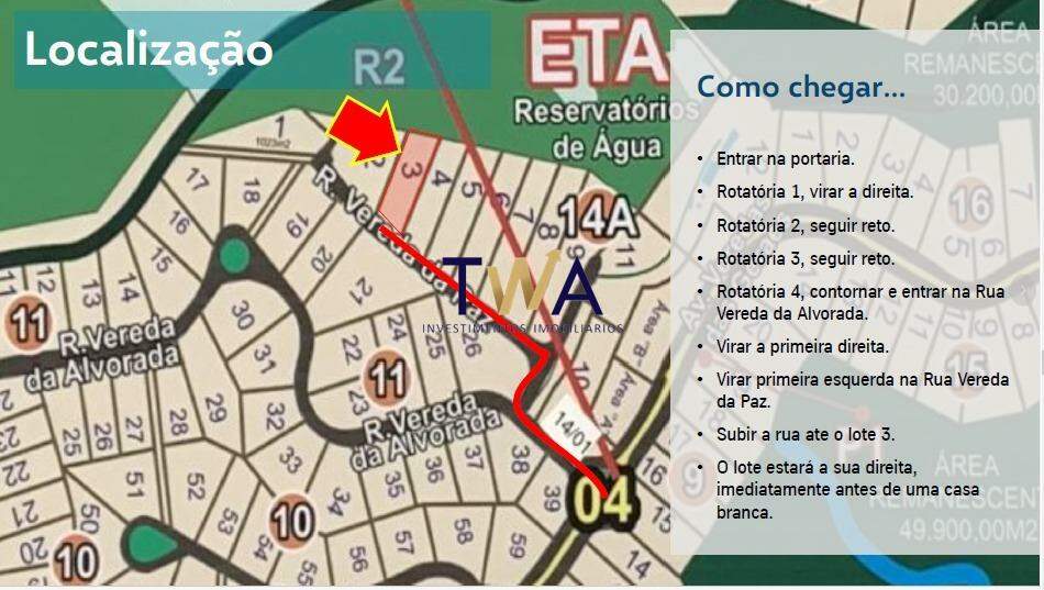 Lote em condomínio, Veredas das Geraes, Veredas das Gerais, à venda, TWA Investimentos. : 