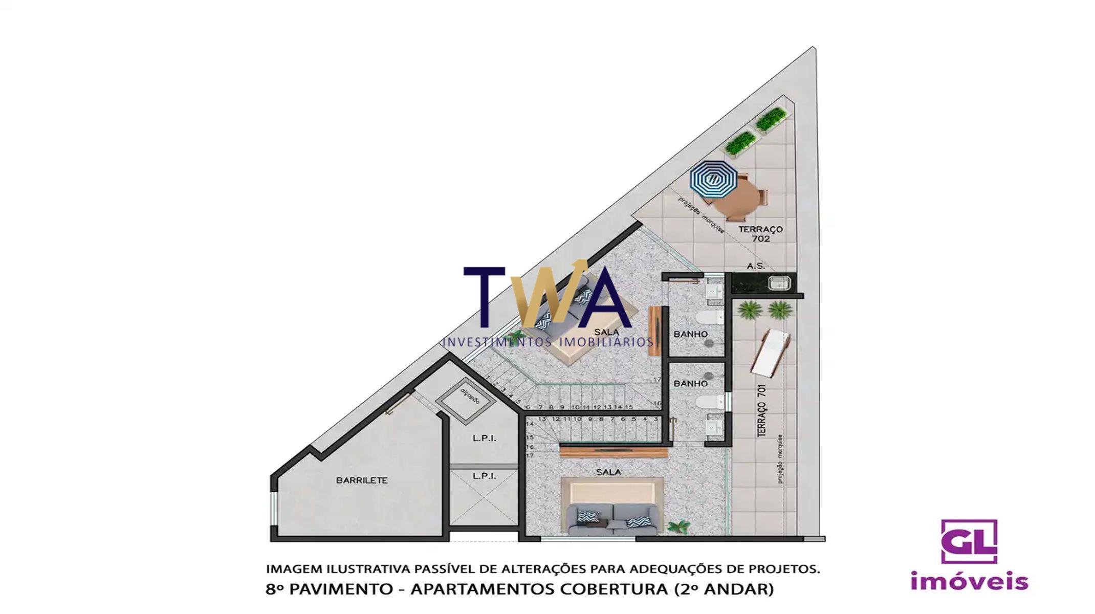 Apartamento, ED. CLAUDIO MANOEL, Funcionários, à venda, TWA Investimentos. : 