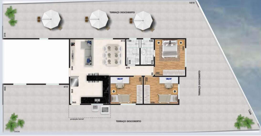 Apartamento à venda com 3 quartos, 240m² - Foto 2