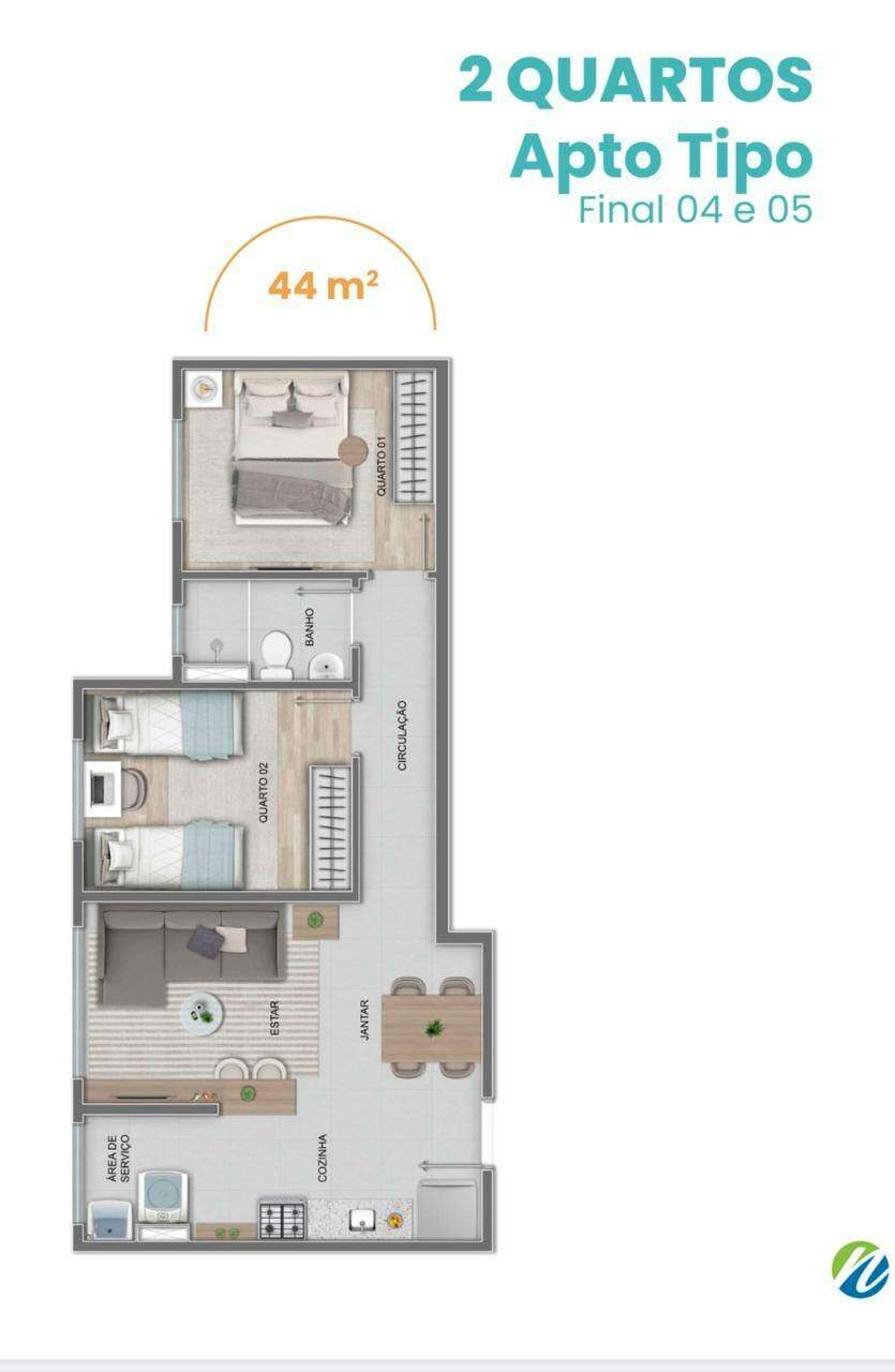 Apartamento à venda com 2 quartos, 43m² - Foto 28