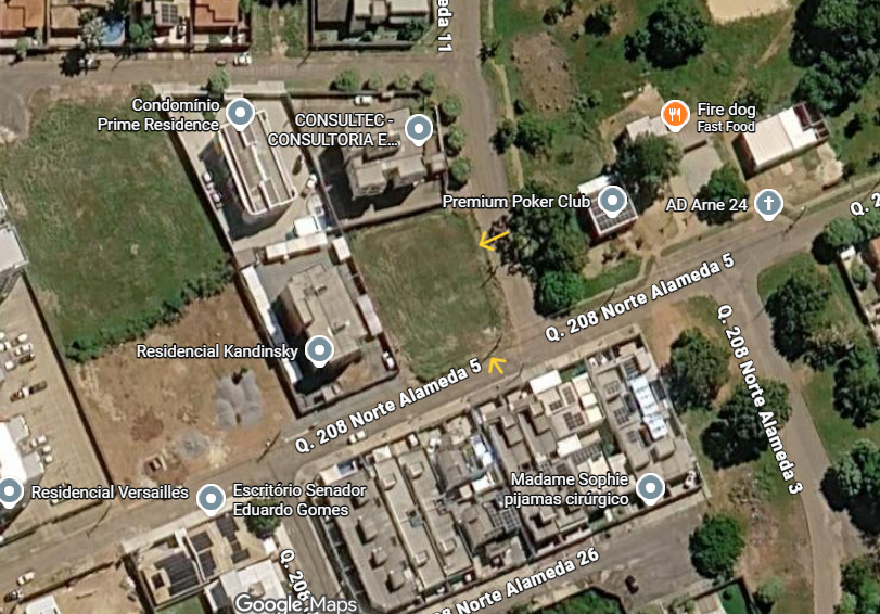 Área à venda no Plano Diretor Norte: 