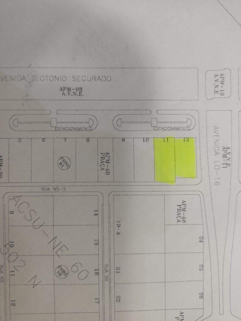 Terreno à venda no Plano Diretor Norte: 