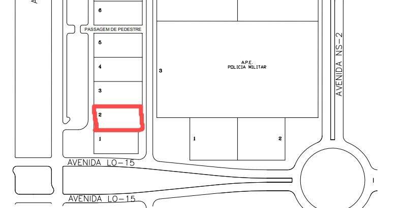 Terreno para aluguel no Plano Diretor Sul: 