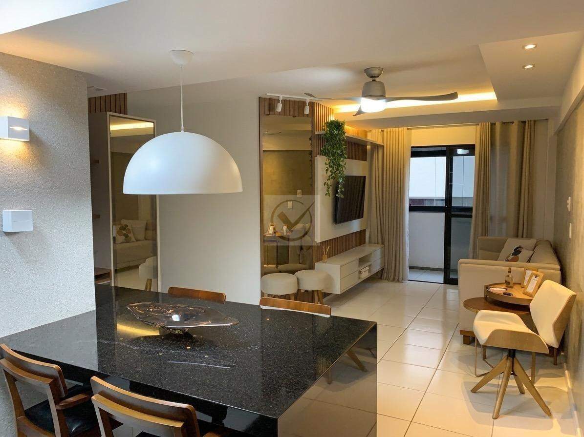 Apartamento mobiliado para aluguel, 3 quartos, 2 suítes, 1 vaga, Coroa do Meio - Aracaju/SE