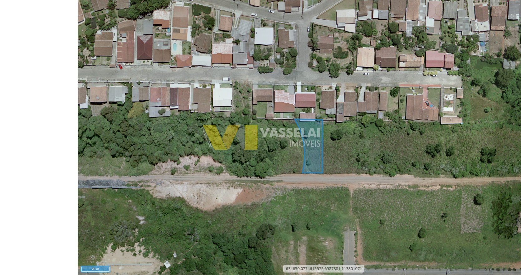 Terreno à venda no Laranjeiras: mapa.png