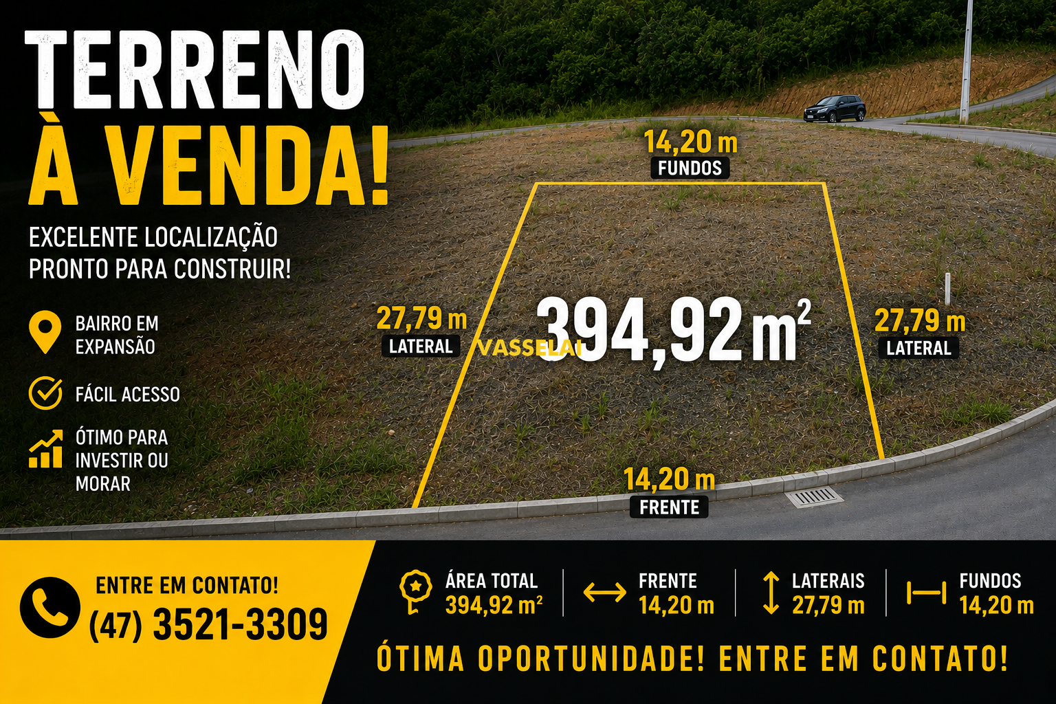 Terreno à venda no Barragem: 