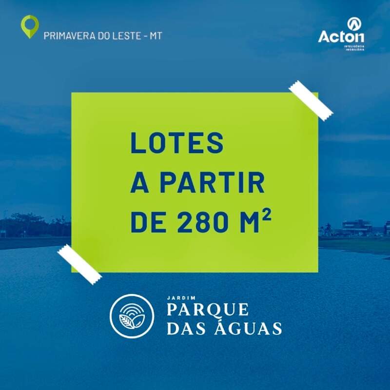 Lote à venda no Parque das Águas: 
