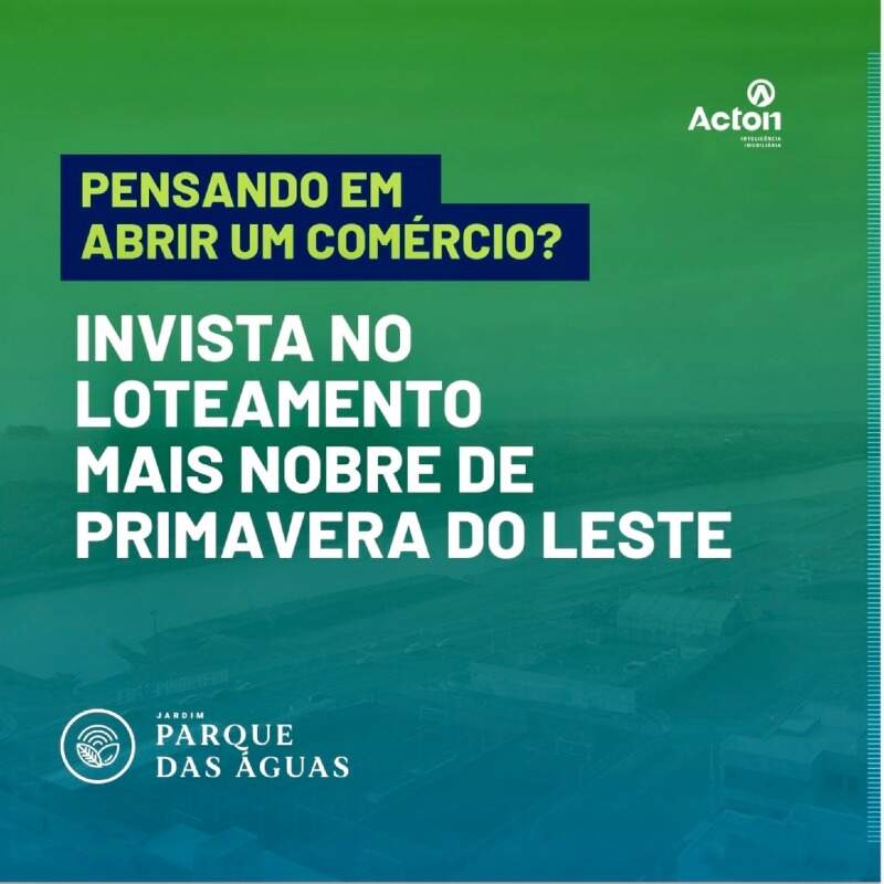 Lote à venda no Parque das Águas: 