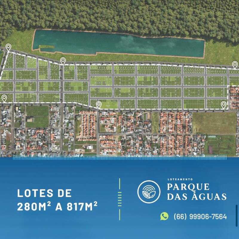 Lote à venda no Parque das Águas: 