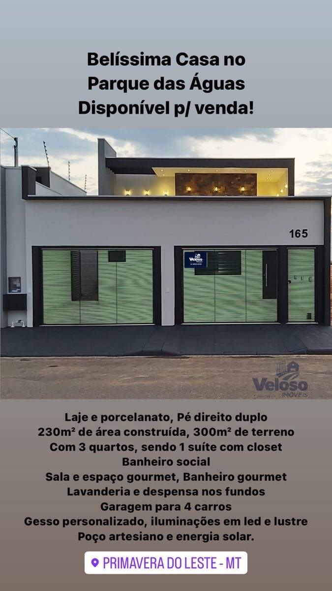 Casa à venda no Parque das Águas: 