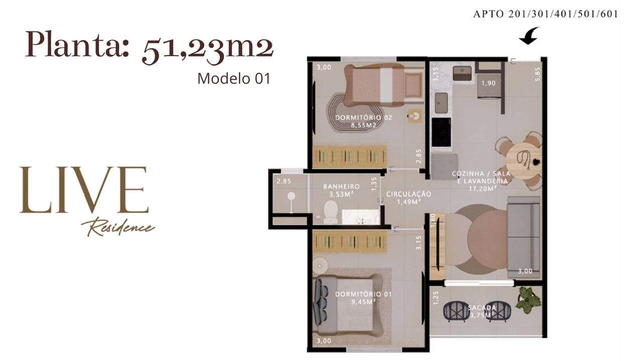 Apartamento à venda no Centro: 