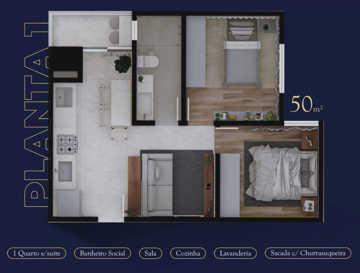 Apartamento à venda no Loteamento Reserva Técnica: 