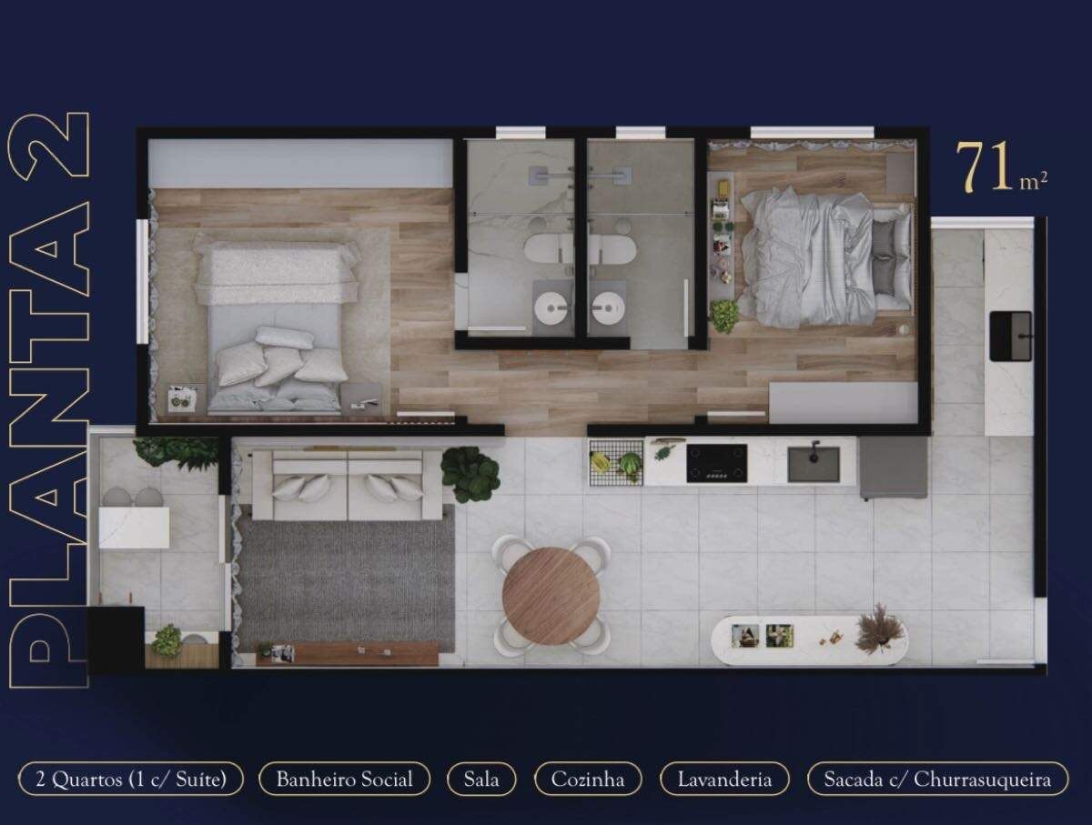 Apartamento à venda no Loteamento Reserva Técnica: 