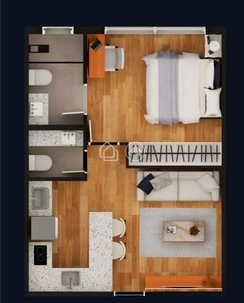 Apartamento à venda no Coração Eucarístico: 