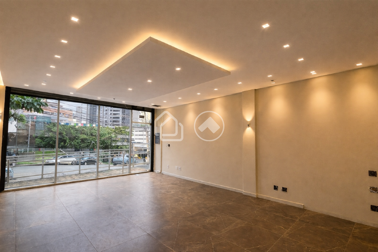 Loja para aluguel no Buritis: Iluminação gerada por IA