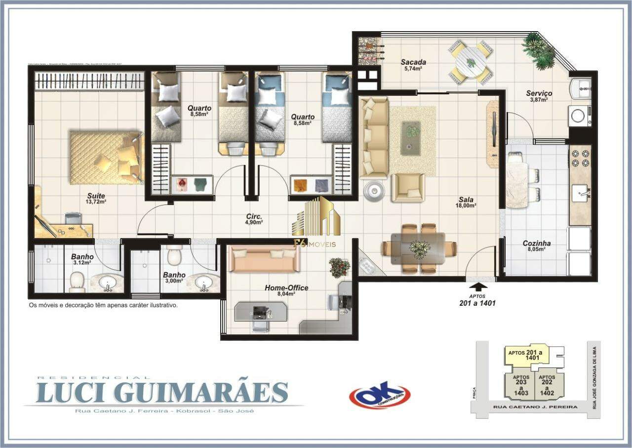 Apartamento à venda com 3 quartos, 99m² - Foto 20