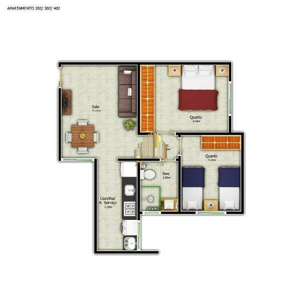 Apartamento à venda com 2 quartos, 45m² - Foto 15