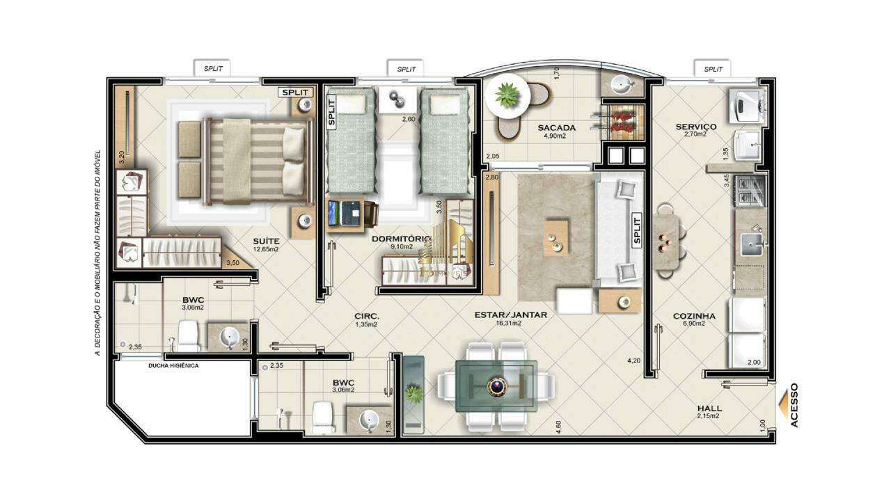 Apartamento à venda com 2 quartos, 73m² - Foto 24