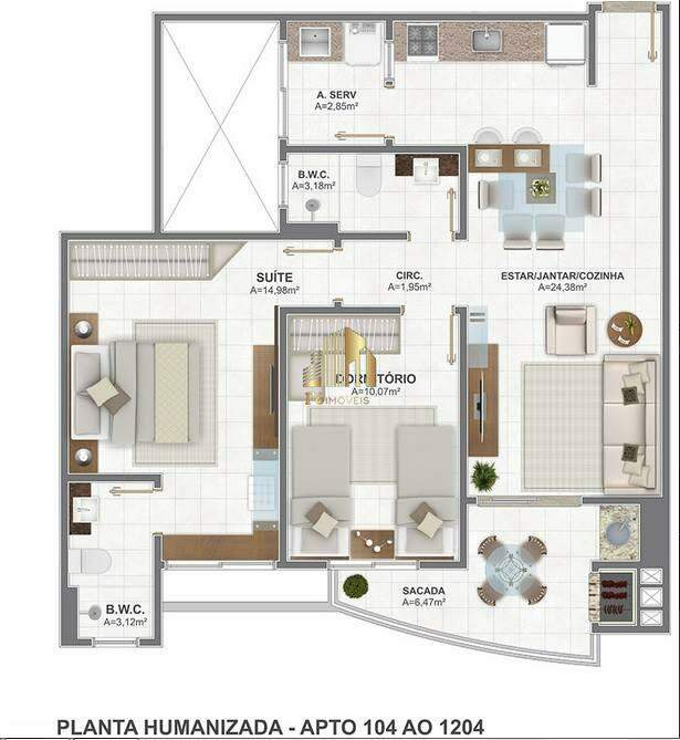 Apartamento à venda com 2 quartos, 77m² - Foto 20