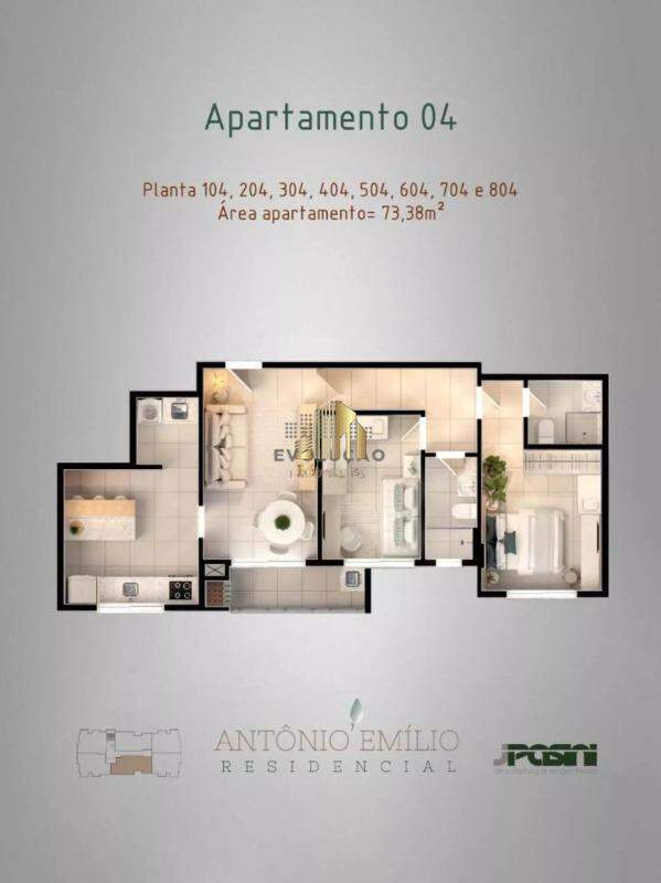 Apartamento à venda com 2 quartos, 73m² - Foto 6