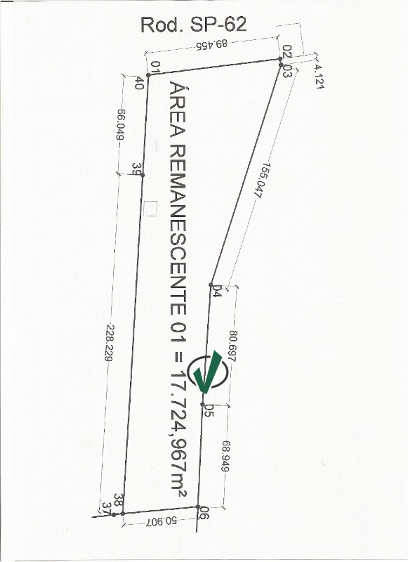 Lote à venda no Residencial Mantiqueira: 