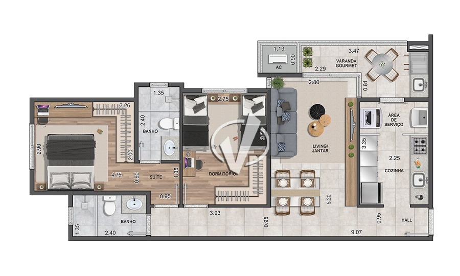 Apartamento à venda no Parque das Nações: 