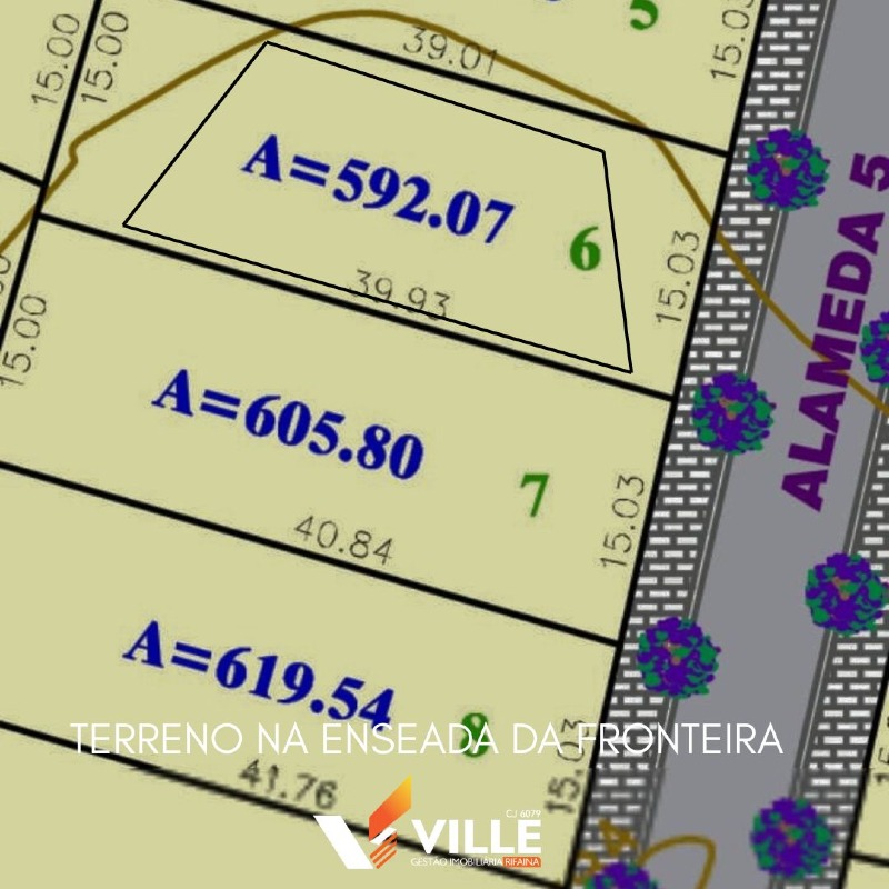 Lote em condomínio à venda no Condomínio Enseada da Fronteira : 