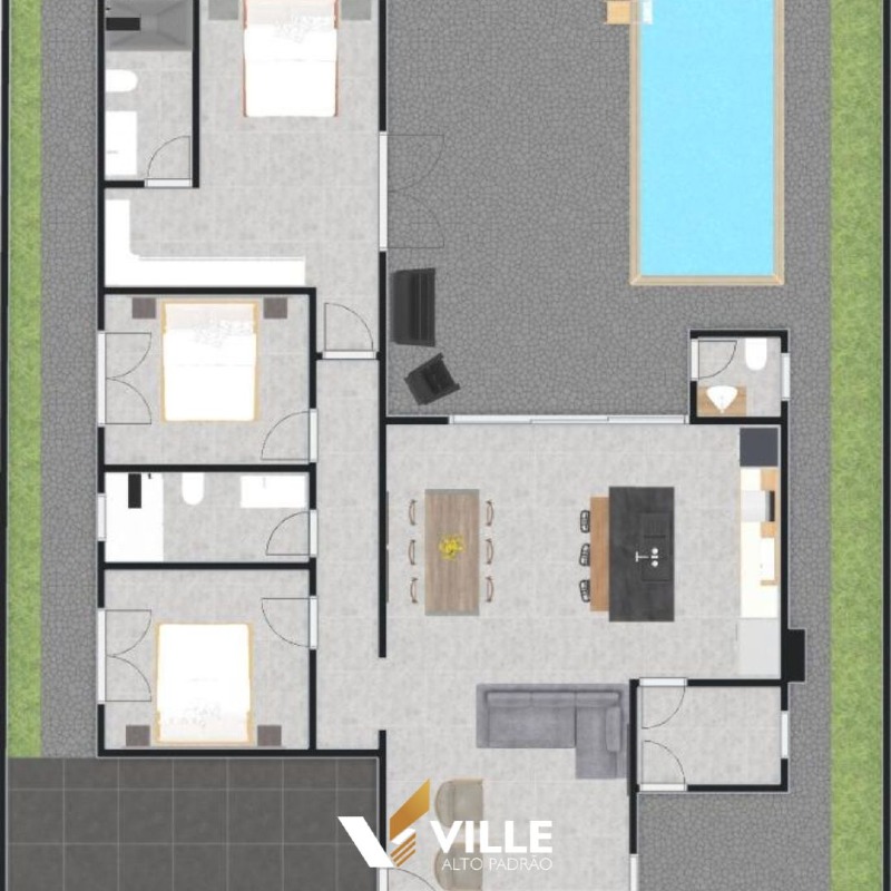 Casa à venda no Condomínio Villa das Artes: 