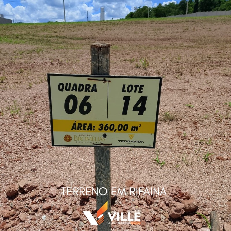Lote em condomínio à venda no Condomínio Jardim das Bromélias: 