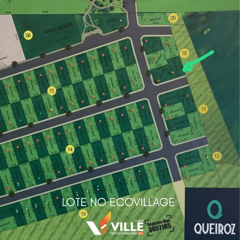 Lote à venda no Ecovillage Manuel Marques: 