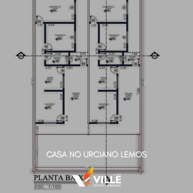 Casa à venda no Urciano Lemos: 