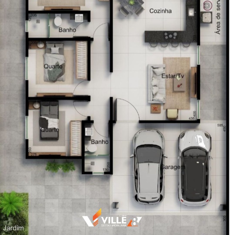 Casa à venda no Portal do Camburi: 