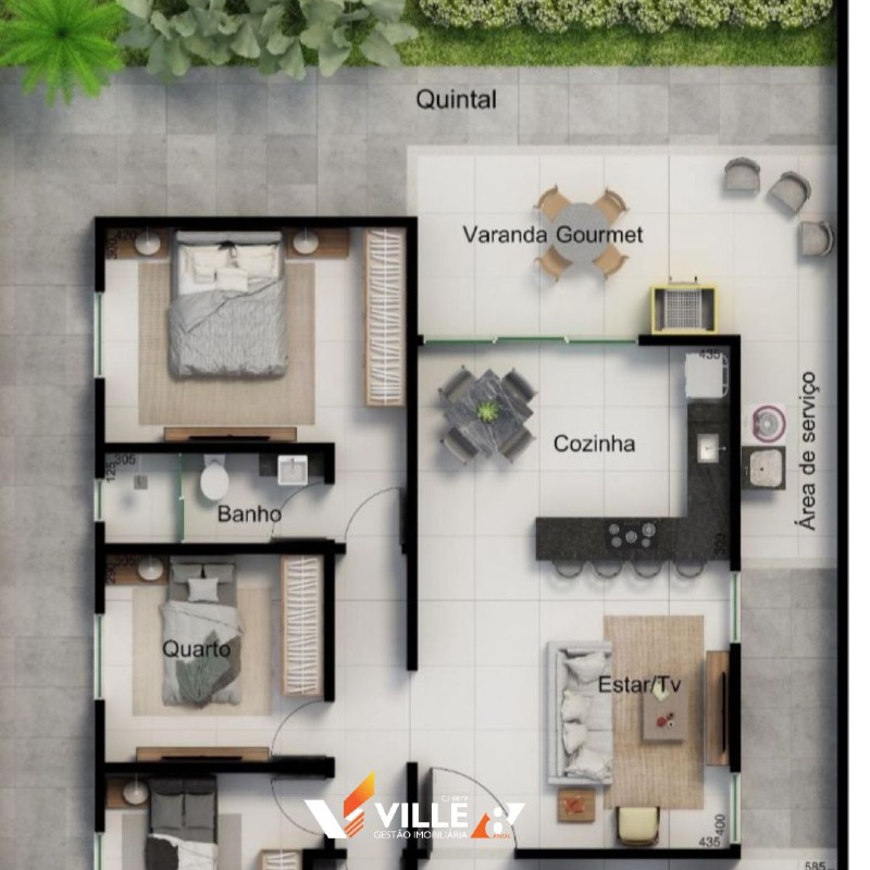 Casa à venda no Portal do Camburi: 