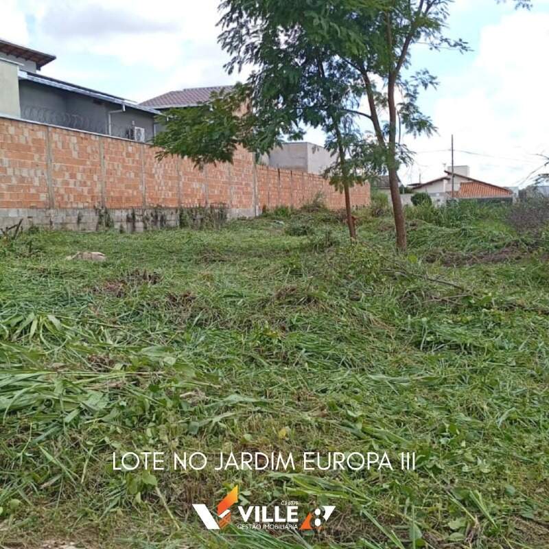 Lote à venda no Jardim Europa III: 