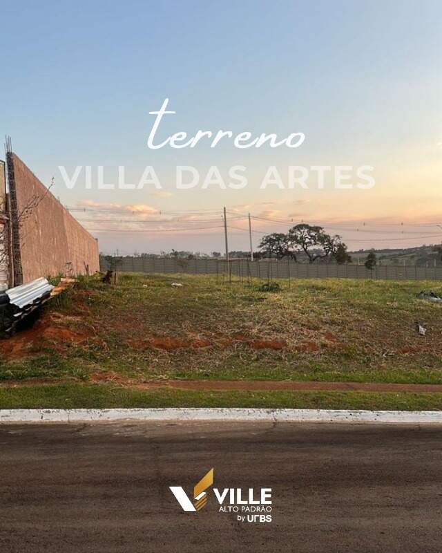 Lote em condomínio à venda no Condomínio Villa das Artes: 