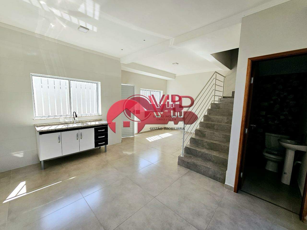 Apartamento à venda no Buenos Aires: Sala estar c/ cozinha americana