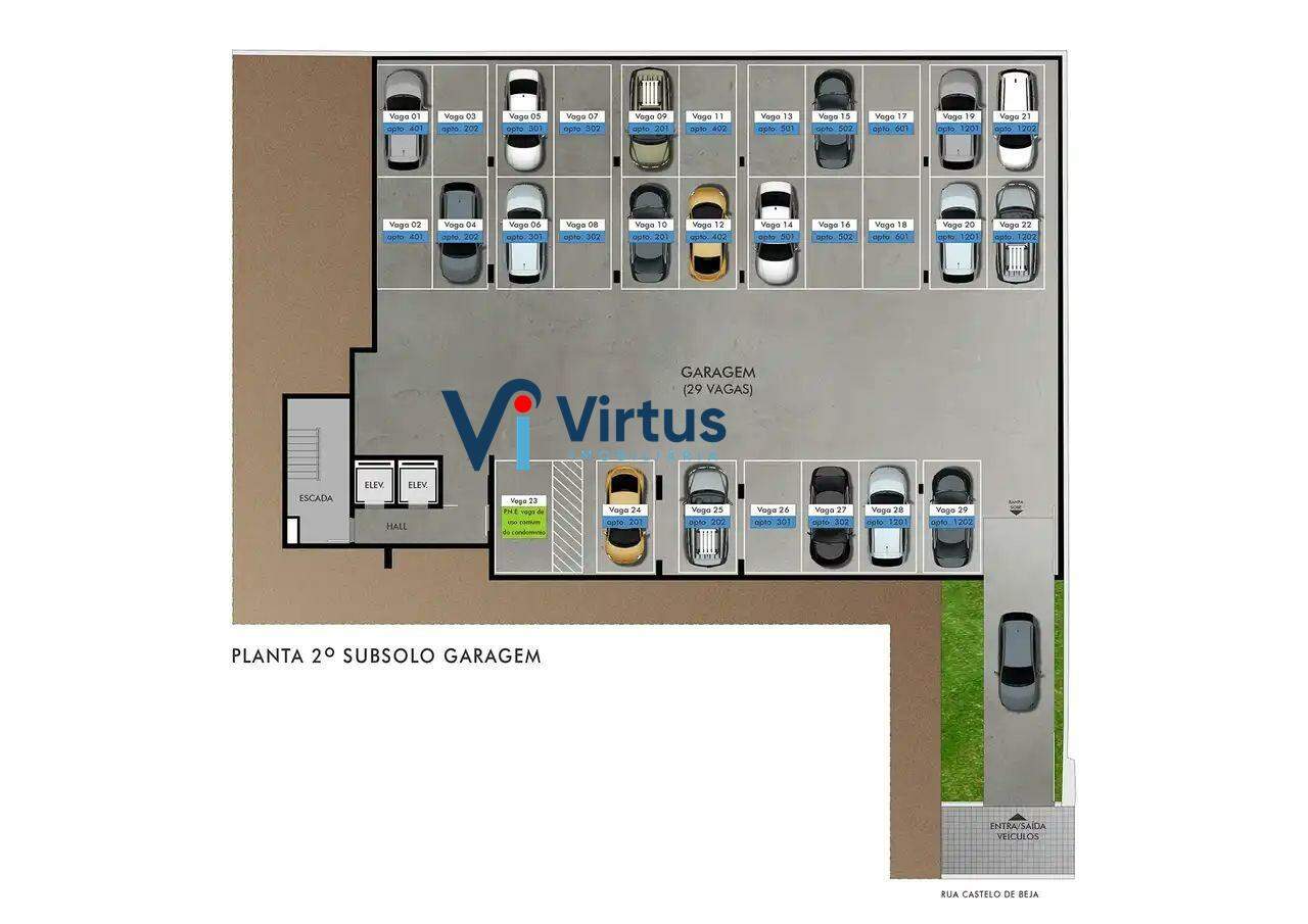 Apartamento à venda no Castelo: 