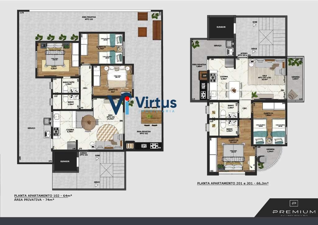 Apartamento à venda no Itapoa: 