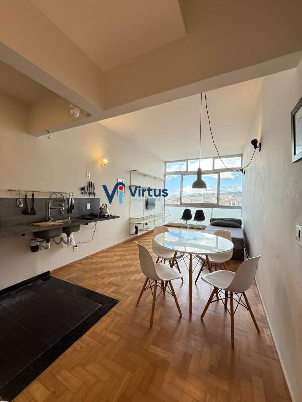 Apartamento à venda no Santo Agostinho: Cozinha conjugada com sala