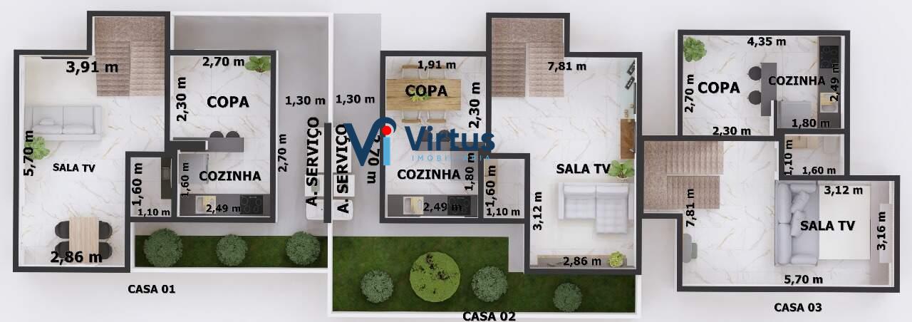 Casa Geminada à venda no Etelvina Carneiro: 