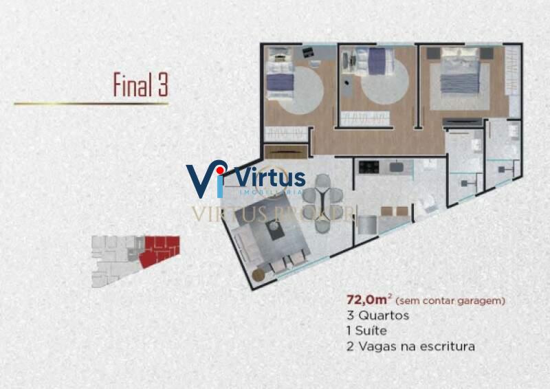 Apartamento à venda no Uniao: 