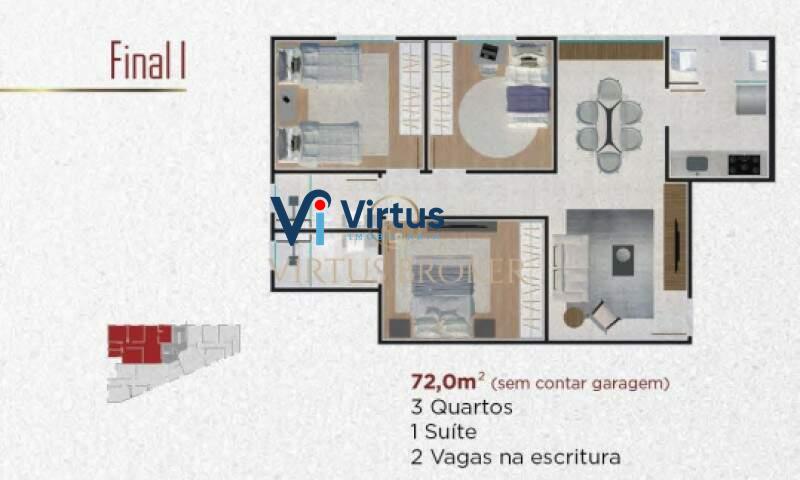 Apartamento à venda no Uniao: 