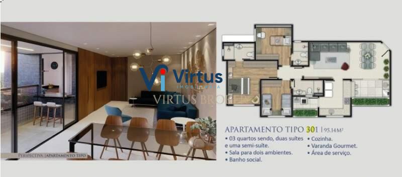 Área privativa à venda no Jaragua: 