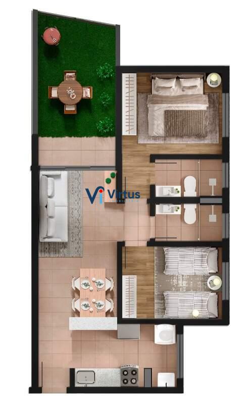 Apartamento à venda no Santa Branca: 