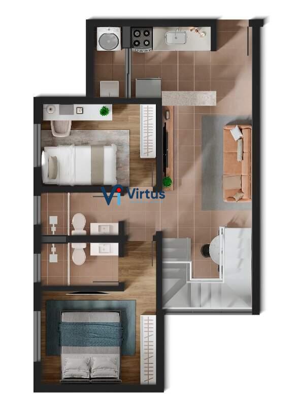 Apartamento à venda no Santa Branca: 