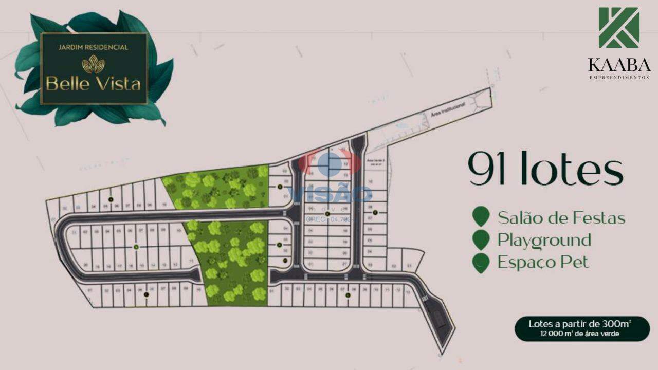 Terreno em condomínio à venda no Jardim Residencial Belle Vista: 